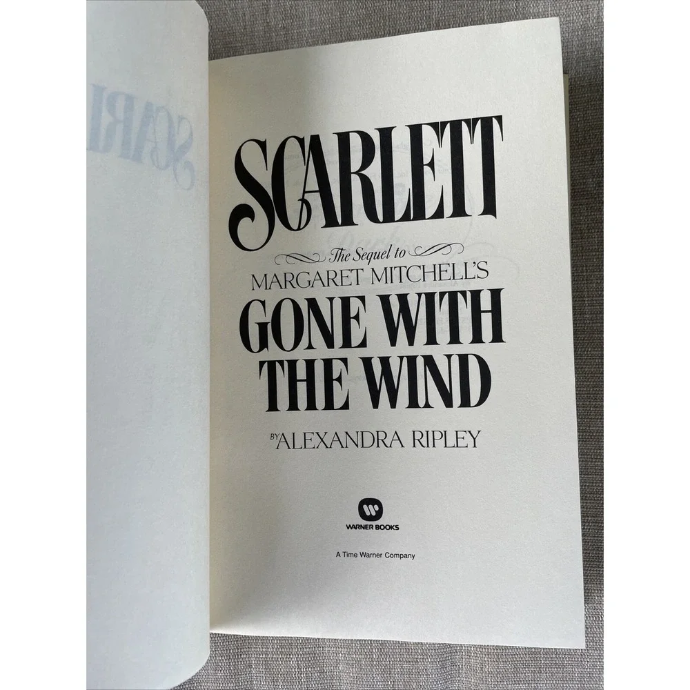 SCARLETT Sequel to Gone With The Wind Alexandra Ripley 1st Print 1st Edition